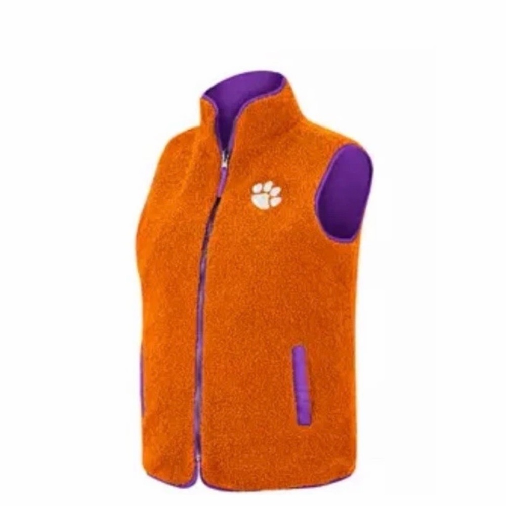 Clemson Colosseum 30th Anniversary Reversible(Orange/Purple) Stadium Vest Sz M